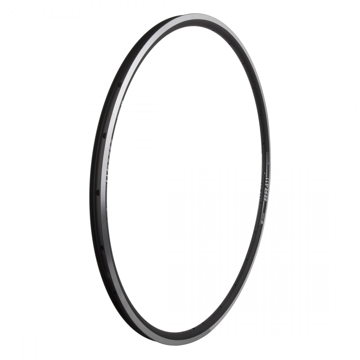 DT SWISS RIM DT 700C 622x18 Rear411 24 BK/MSW PV WELD TBLS w/NIPPLES & WASHERS - DT SWISS