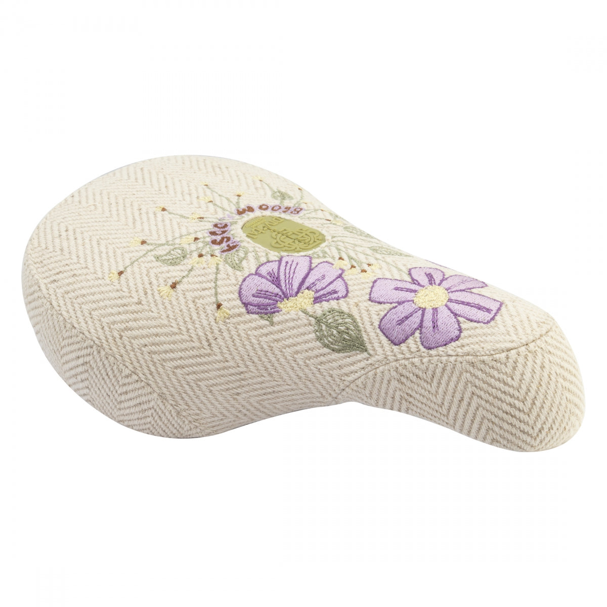 ODYSSEY SADDLE ODY MX PIVOTAL BLOOM BMX V2 FAT CREAM CORDUROY w/FLOWERS - ODYSSEY
