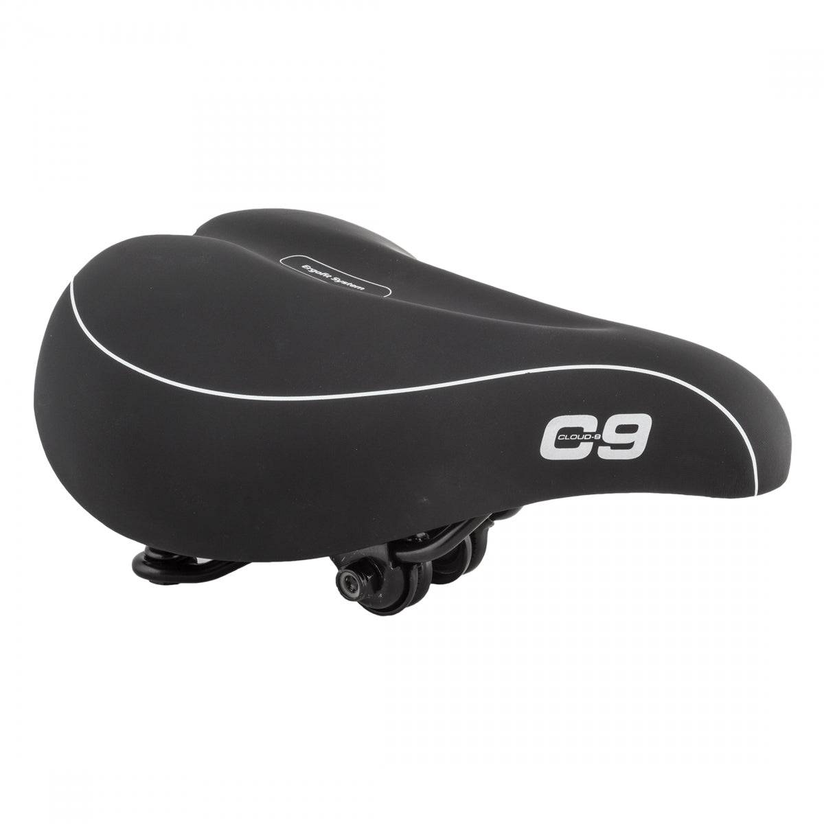 CLOUD-9 SADDLE C9 COMFORT WEB SPRING SOFront TOUCH VINYL WR BK - CLOUD-9