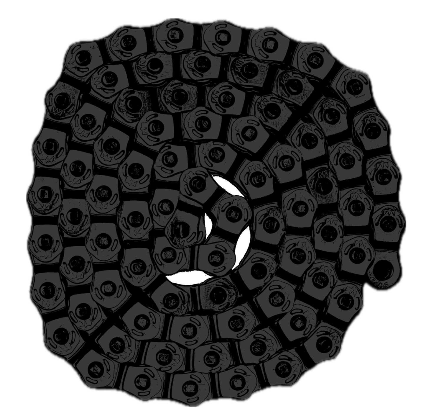 5150bmx "Non-Stop" Half-Link Chain (Black)