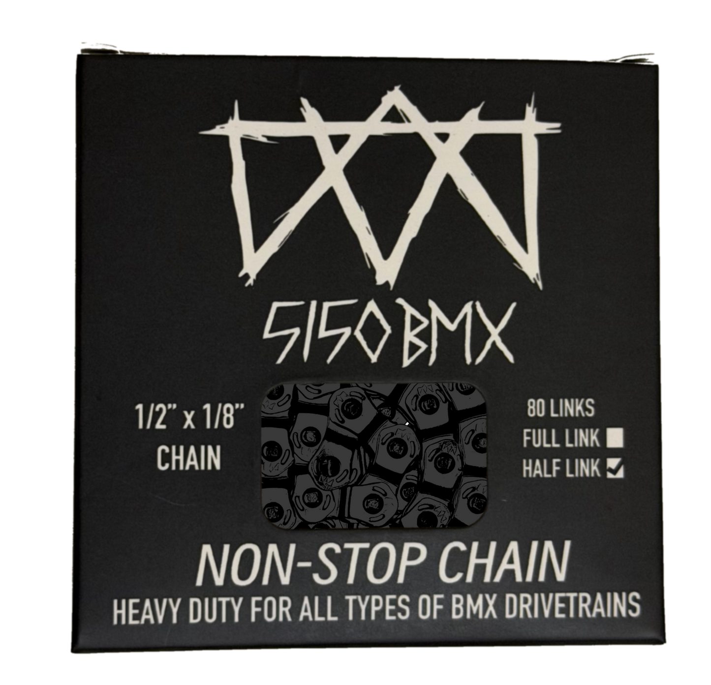 5150bmx "Non-Stop" Half-Link Chain (Black)