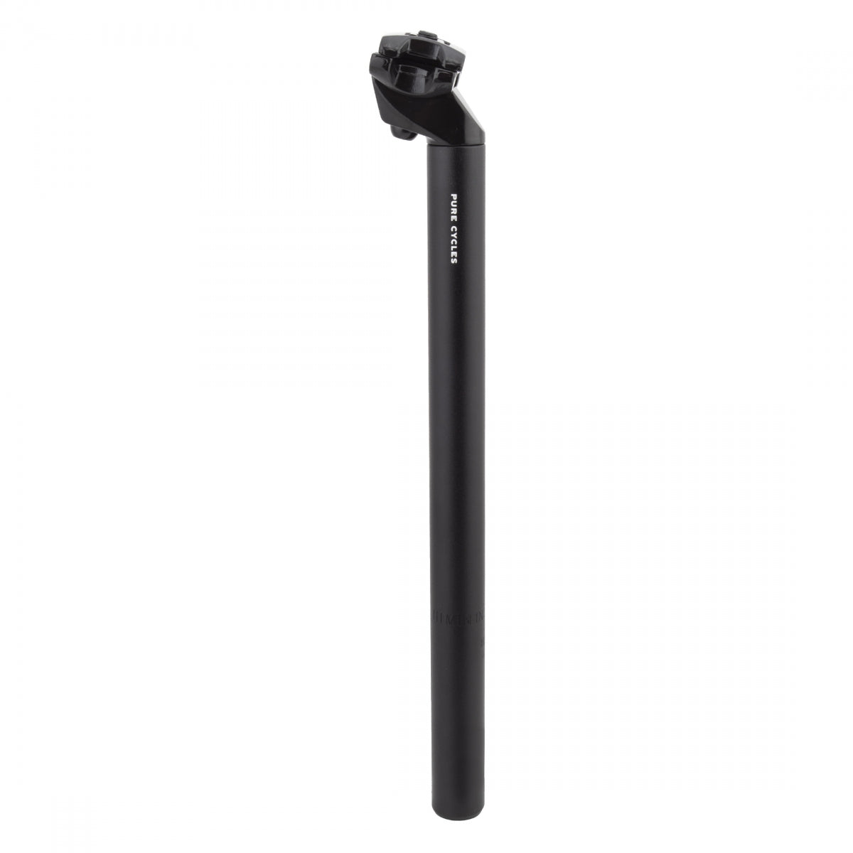PURE CYCLES SEATPOST PURE 25.4x350 ALY w/CLAMP BK - PURE CYCLES
