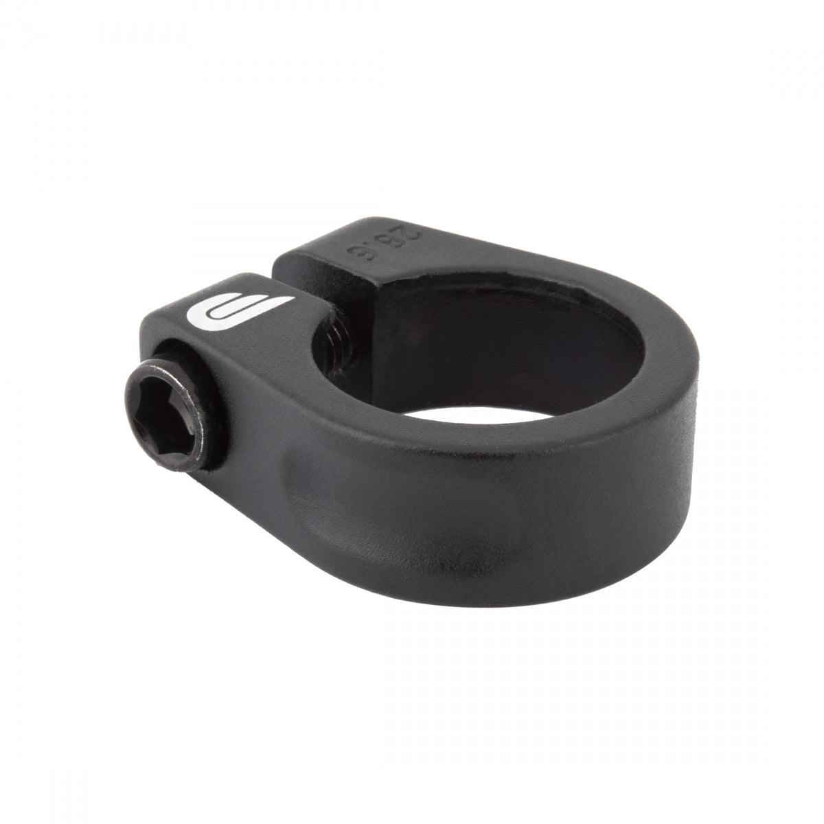 PURE CYCLES SEATPOST CLAMP PURE 28.6 ALY BK - PURE CYCLES