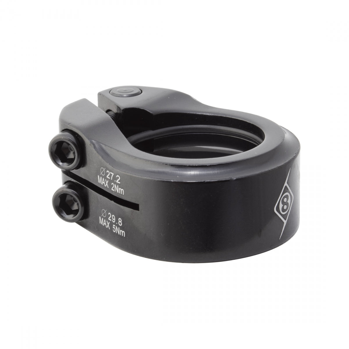 ORIGIN8 SEATPOST CLAMP OR8 CLAMPDOWN DBL 29.8/27.2 BK - ORIGIN8