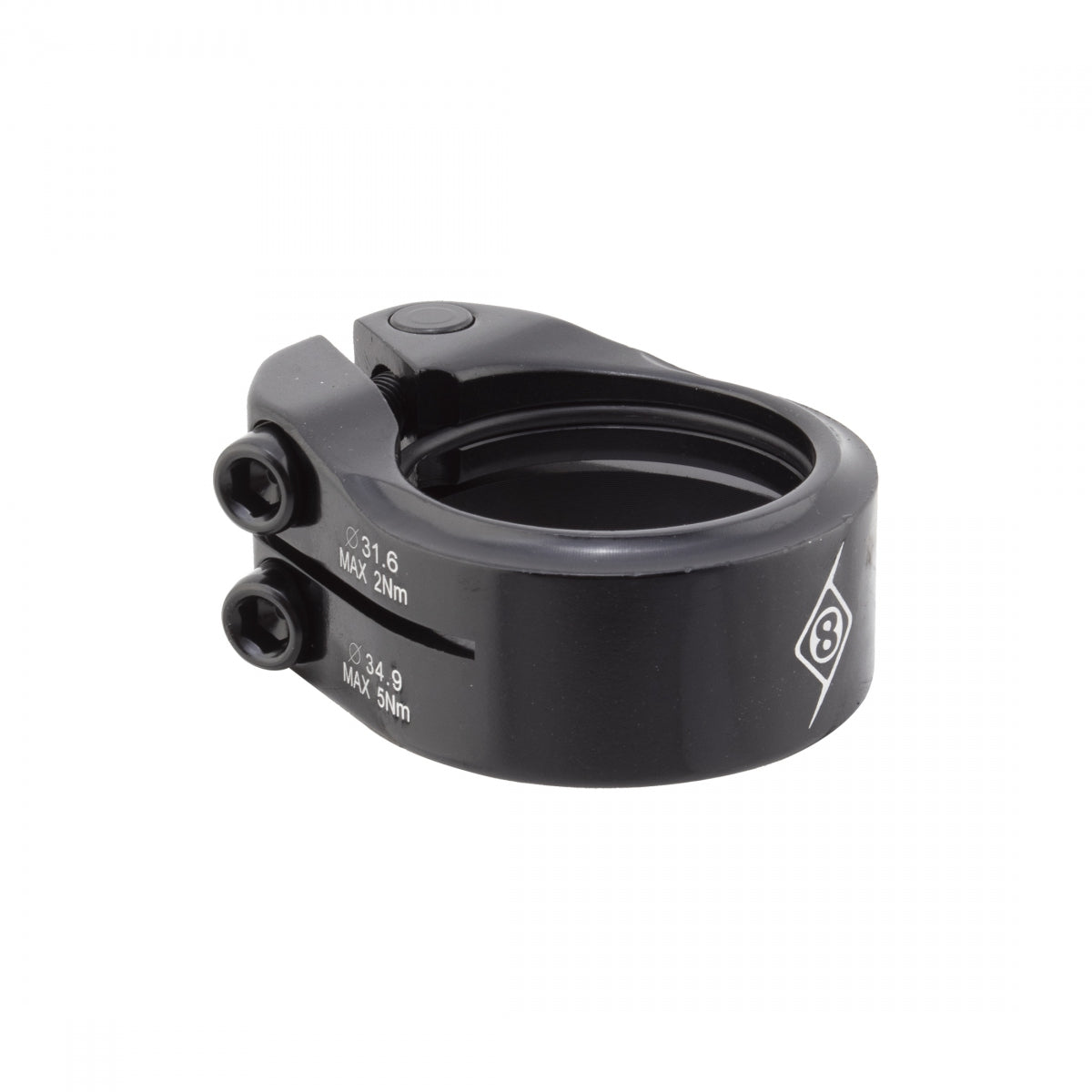 ORIGIN8 SEATPOST CLAMP OR8 CLAMPDOWN DBL 34.9/31.6 BK - ORIGIN8