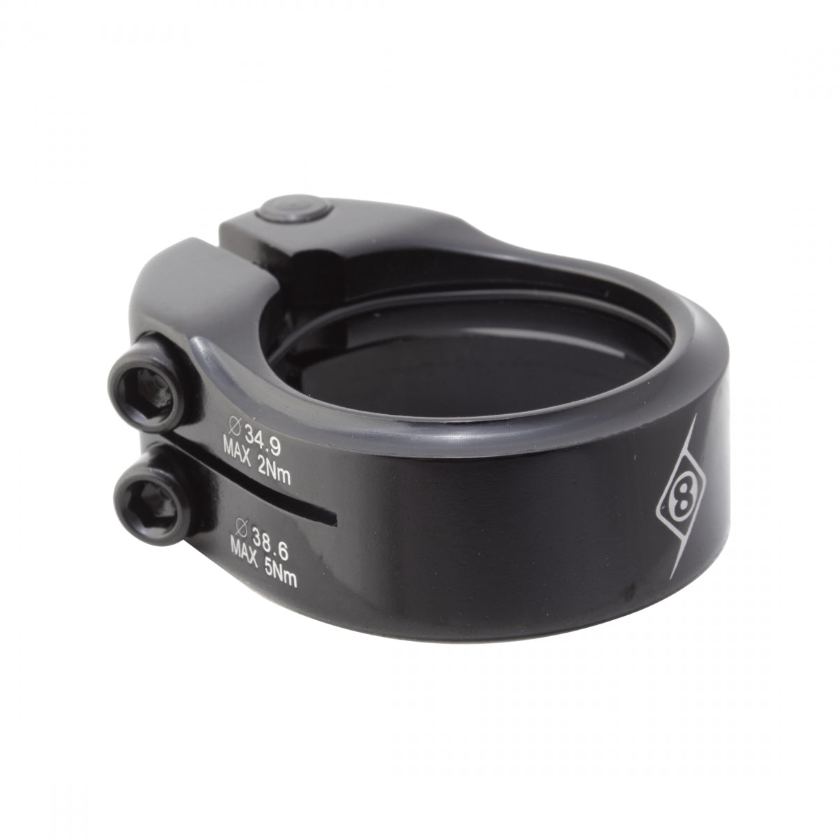 ORIGIN8 SEATPOST CLAMP OR8 CLAMPDOWN DBL 38.6/34.9 BK - ORIGIN8