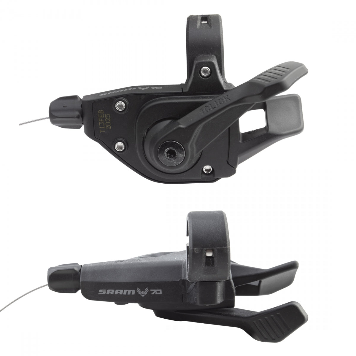 SRAM SHIFrontER SRAM EAGLE 70 TRIGGER SGL CLICK 12s RH BK w/INTEGRATED CLAMP - SRAM