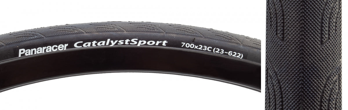 PANARACER TIRE PAN CATALYST SPORT 700x23 WIRE BK/BK - PANARACER