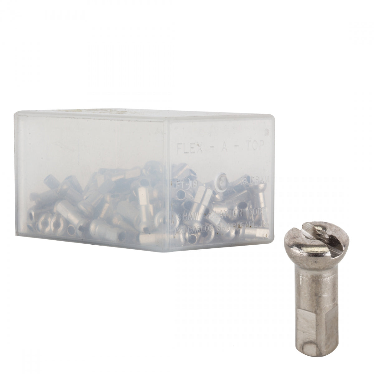 DT SWISS SPOKE NIPPLE DT BRASS 2.0x12mm PROHEAD SL BXof100 - DT SWISS