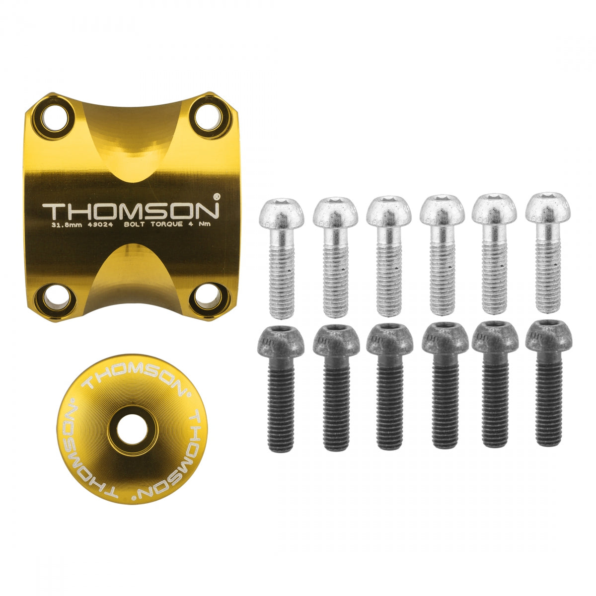 THOMSON STEM THOM STEM DRESS UP KIT GD Front&TOP CAP & BOLTS - THOMSON