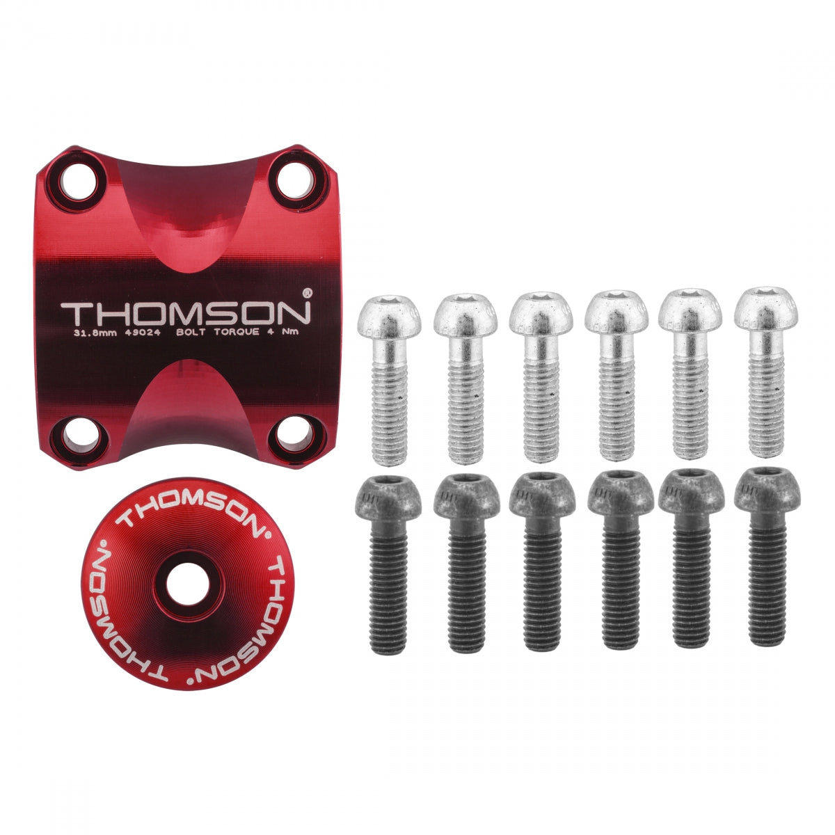 THOMSON STEM THOM STEM DRESS UP KIT RD Front&TOP CAP & BOLTS - THOMSON