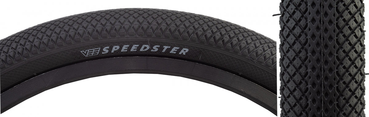 VEE TIRE & RUBBER TIRE VEE SPEEDSTER 20x1-3/8 BK/BK FOLD - VEE TIRE & RUBBER