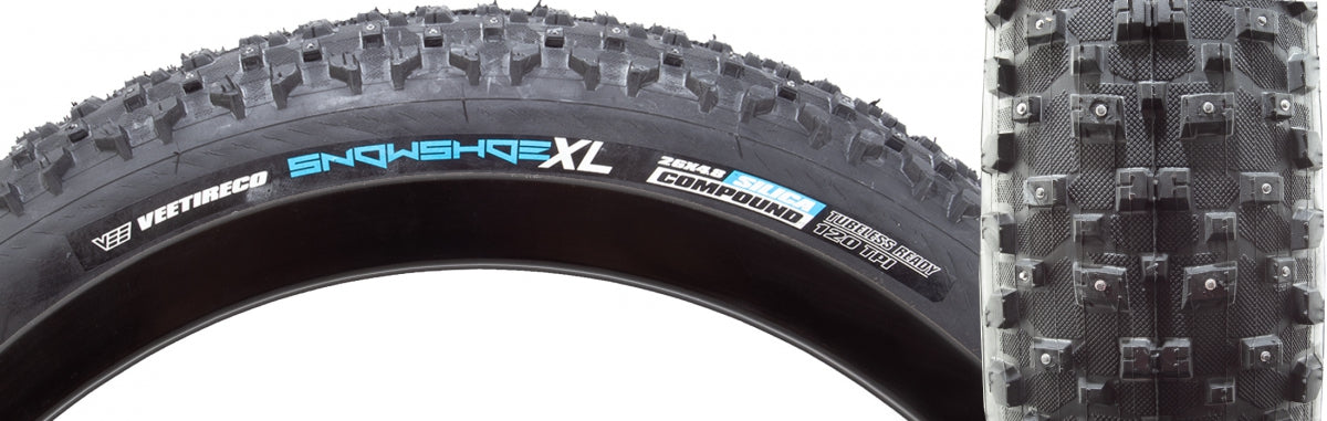 VEE TIRE & RUBBER TIRE VEE SNOWSHOE XL 26x4.8 BK FOLD SILCA STUD - VEE TIRE & RUBBER
