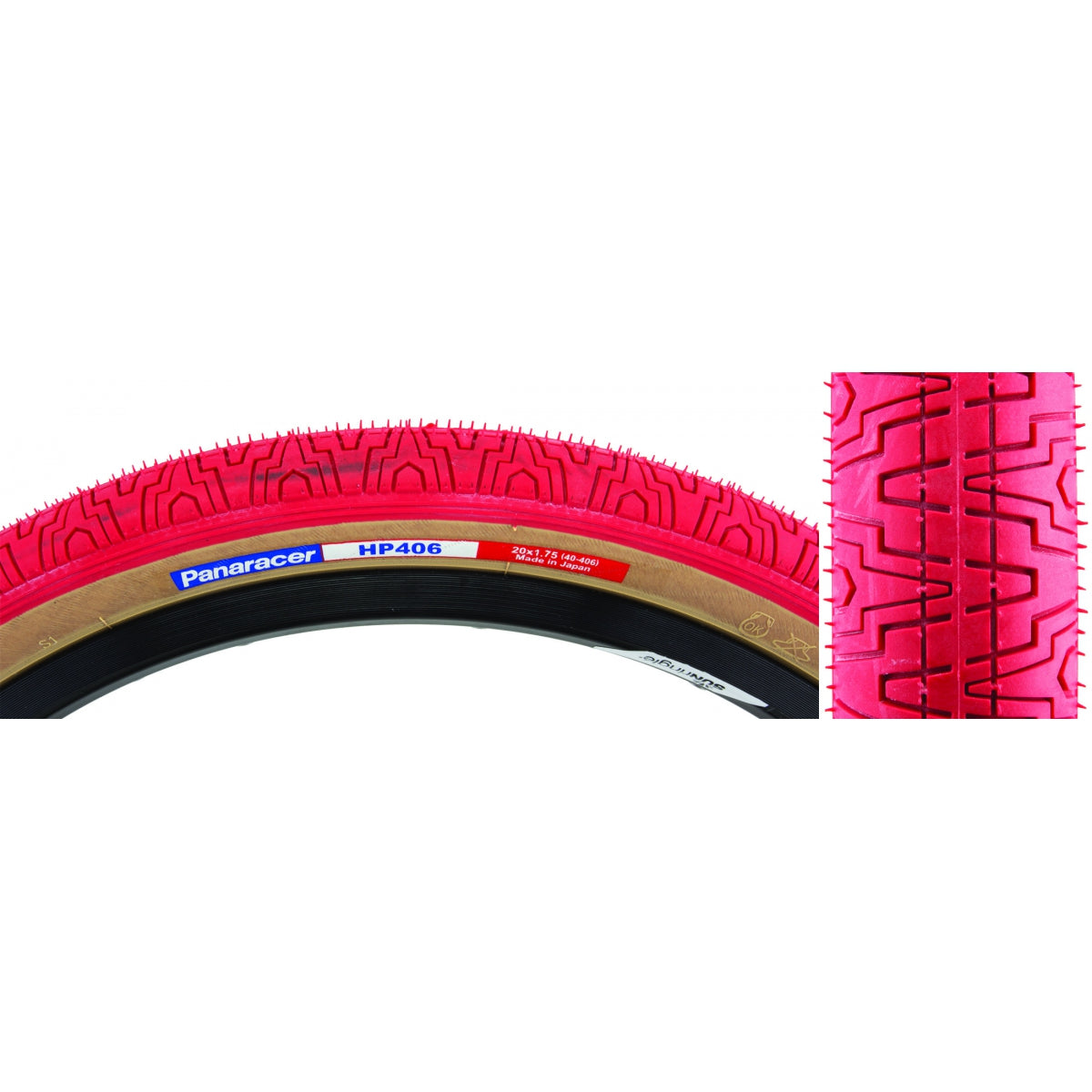 PANARACER TIRE PAN HP406 20x1.75 WIRE RD/YSK - PANARACER
