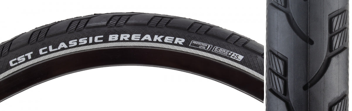 CST PREMIUM TIRE CSTP CLASSIC BREAKER 26x1.75 BK/BK SC/APL WIRE - CST PREMIUM