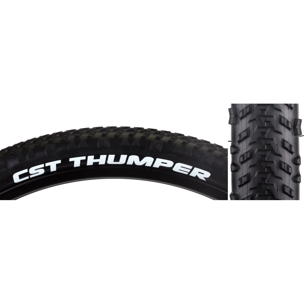 CST PREMIUM TIRE CSTP THUMPER 26x2.1 BK/BK SC WIRE - CST PREMIUM