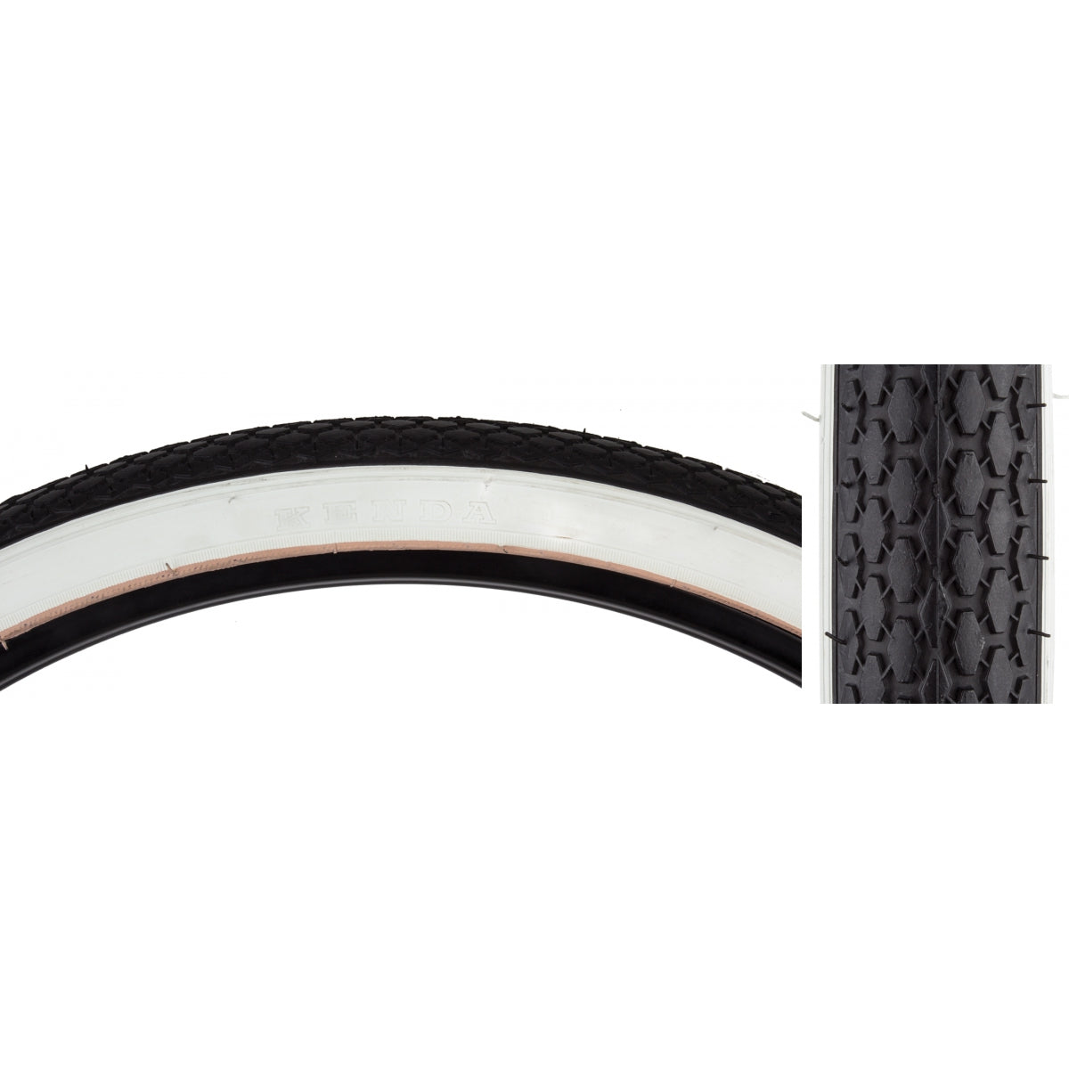 SUNLITE TIRE SUNLT 26x1-3/4 S7 BK/WH STREET K75 WIRE - SUNLITE