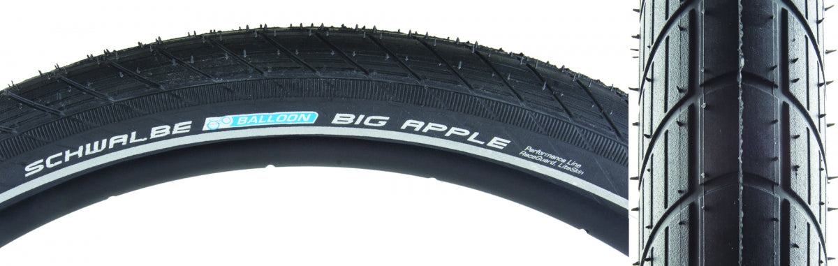 SCHWALBE TIRE SWB BIG APPLE 29x2.35 PERF LITE R-GUARD BK/BSK/REF ENDURANCE E25 WIRE - SCHWALBE