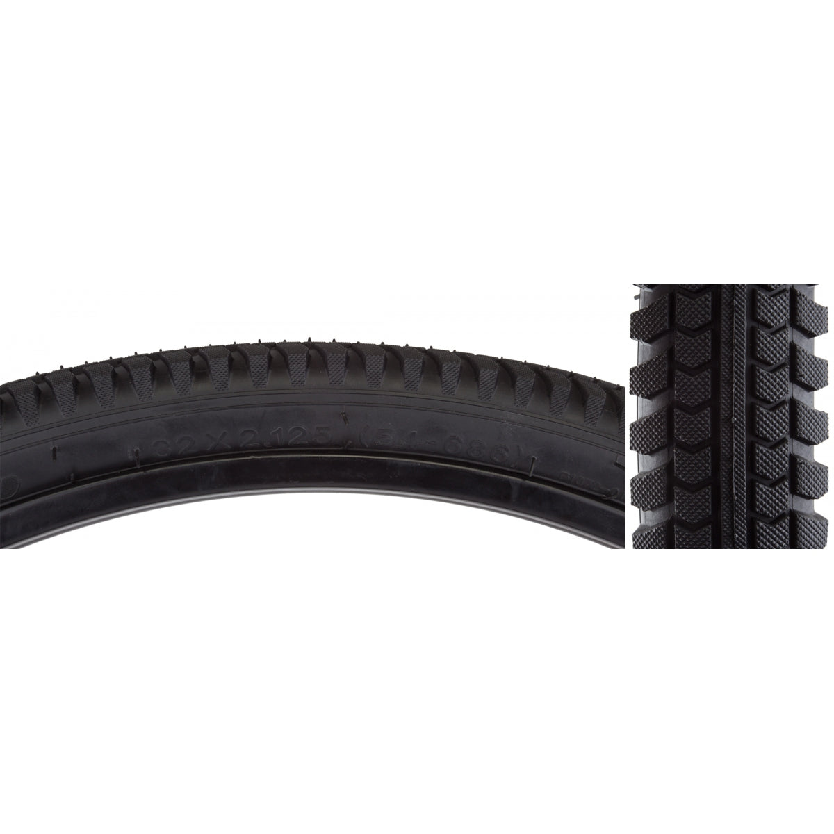 SUNLITE TIRE SUNLT 32x2.125 BK/Black CRUISER A1072 WIRE - SUNLITE