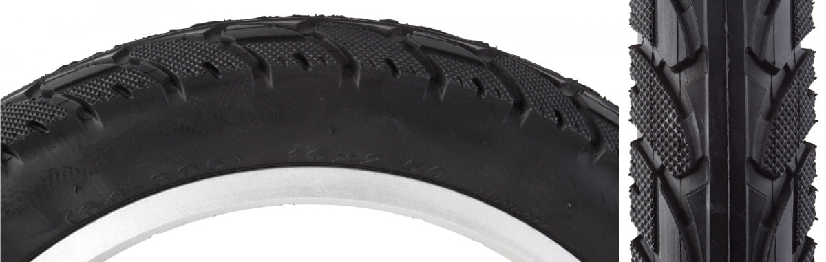 SUNLITE TIRE SUNLT 16x2.5 BK/BK K1039 E-BIKE WIRE - SUNLITE