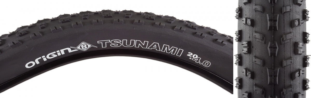 ORIGIN8 TIRE OR8 TSUNAMI 20x4.0 WIRE BK/BK - ORIGIN8