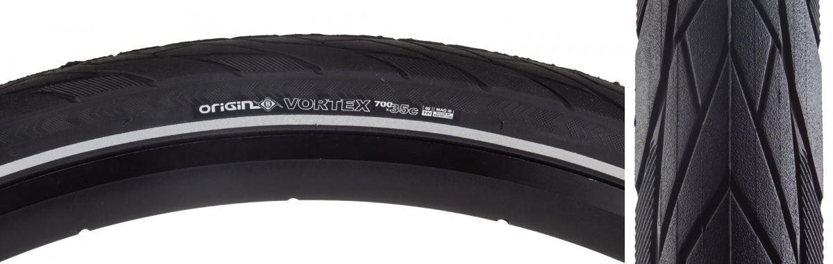 ORIGIN8 TIRE OR8 VORTEX 700x35 WIRE BELT BK/BK/REF - ORIGIN8