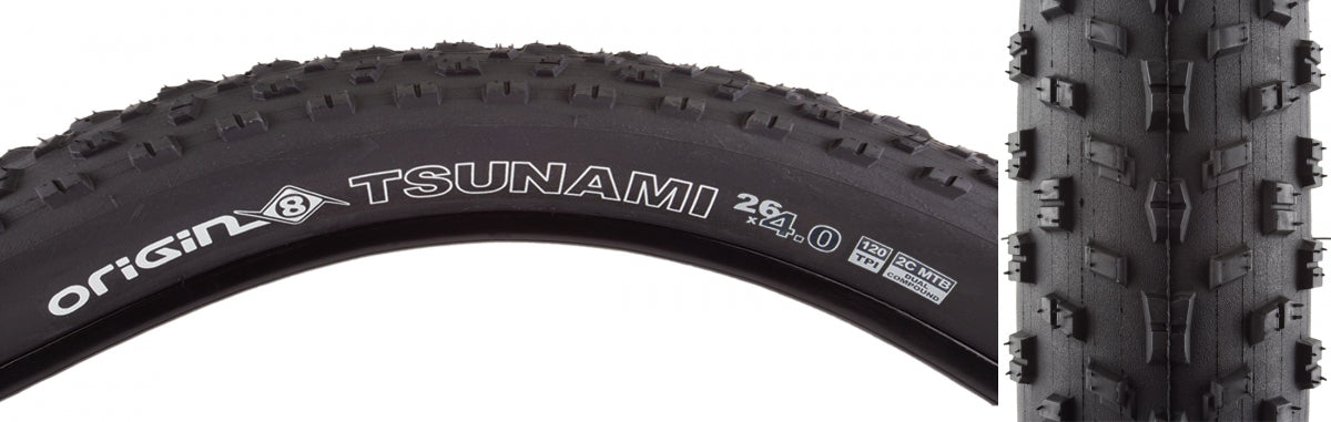 ORIGIN8 TIRE OR8 TSUNAMI 26x4.0 FOLD BK/BK - ORIGIN8