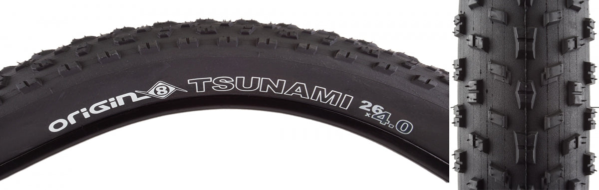 ORIGIN8 TIRE OR8 TSUNAMI 26x4.0 WIRE BK/BK - ORIGIN8