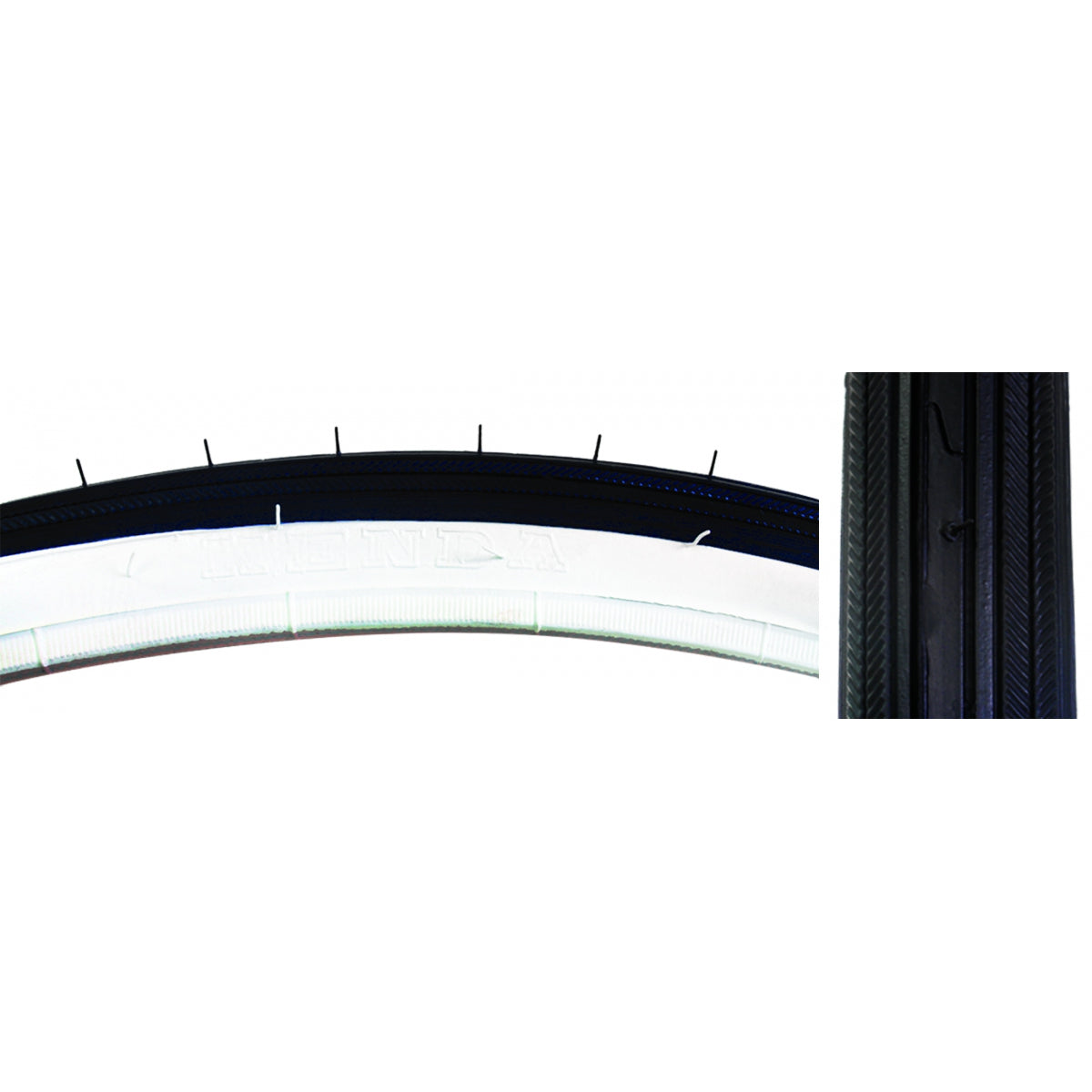 SUNLITE TIRE SUNLT 27x1-1/4 BK/WH RD 70lb K34 WIRE - SUNLITE