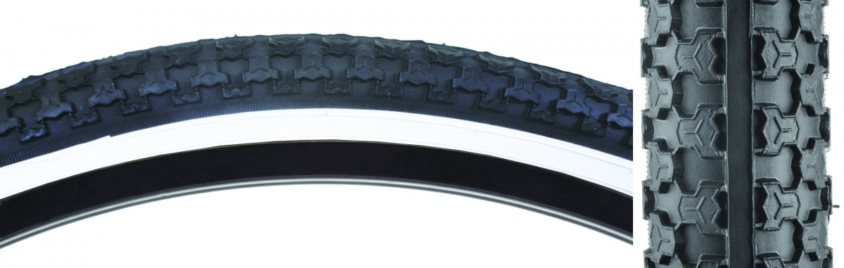 SUNLITE TIRE SUNLT 26x2.125 BK/WH RAISD CTR K52 WIRE - SUNLITE