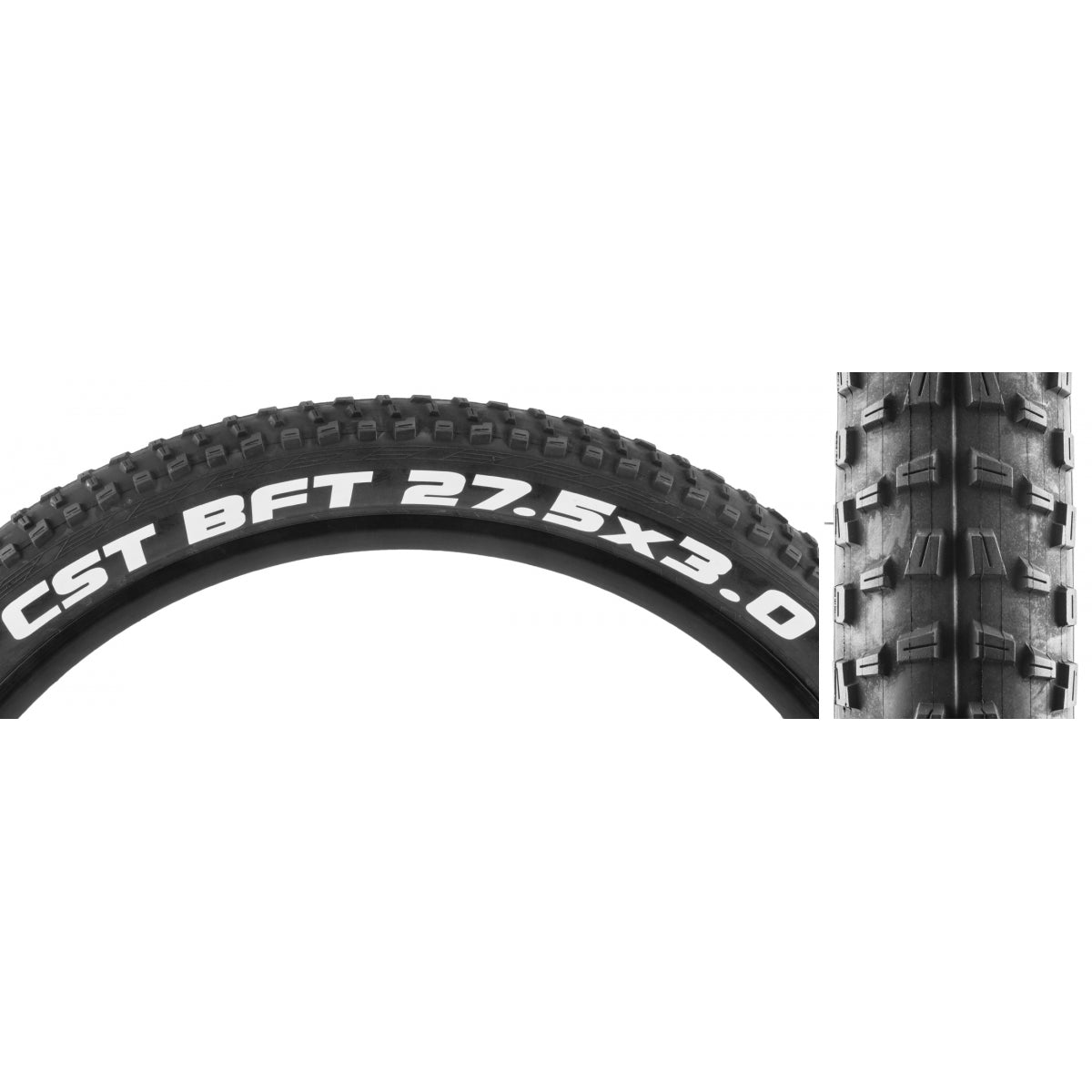 CST PREMIUM TIRE CSTP BFront+ 27.5x3.0 BK/BK WIRE SC - CST PREMIUM