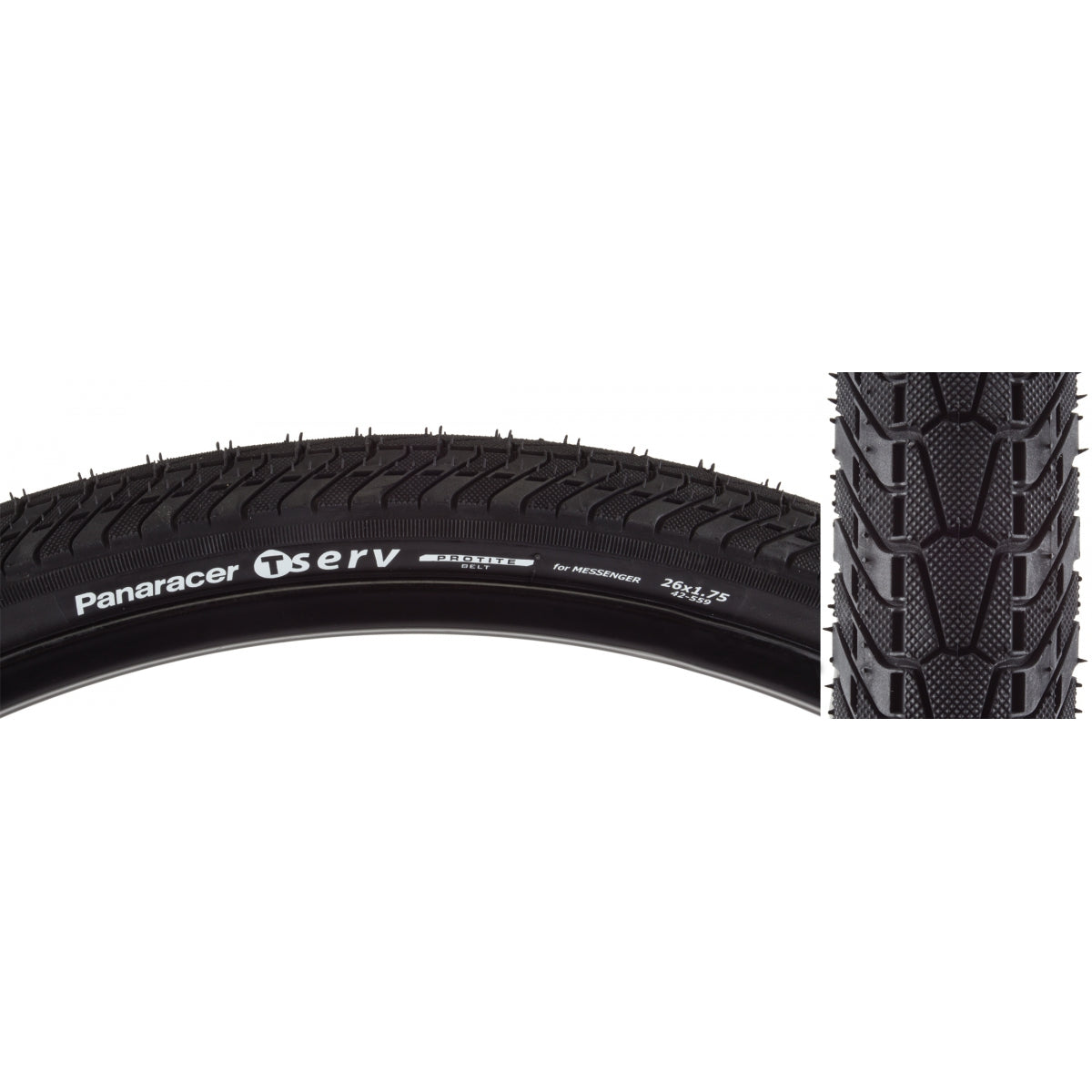 PANARACER TIRE PAN TSERV PROTITE 26x1.75 FOLD BK/BK - PANARACER