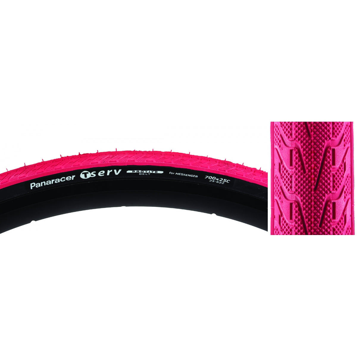PANARACER TIRE PAN TSERV PROTITE 700x25 FOLD RD/BK - PANARACER