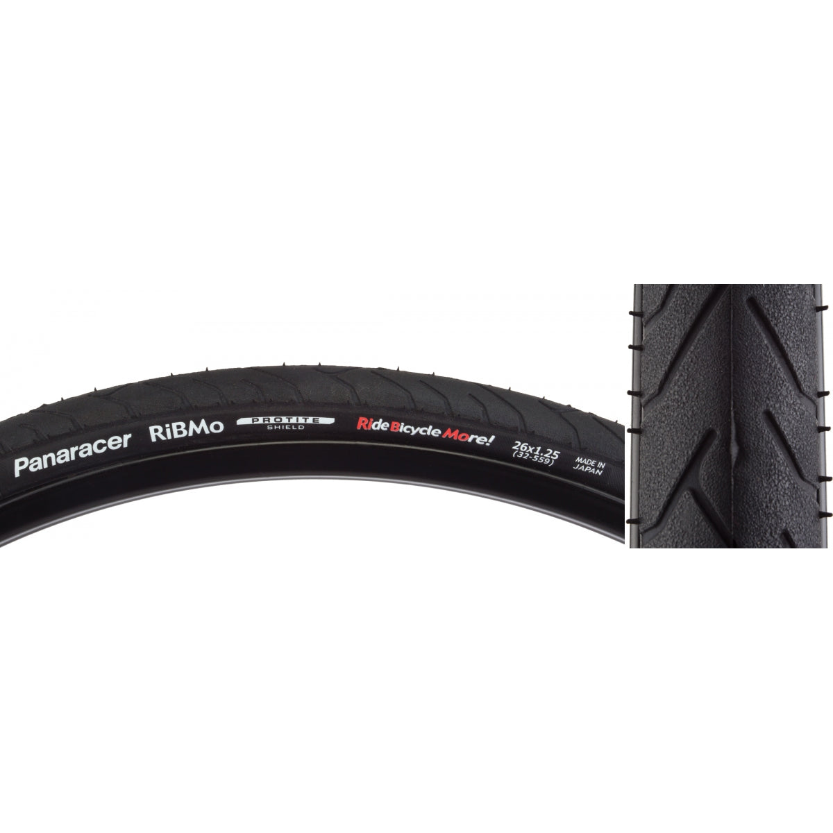 PANARACER TIRE PAN RiBMO PROTITE 26x1.25 WIRE BK/BK - PANARACER