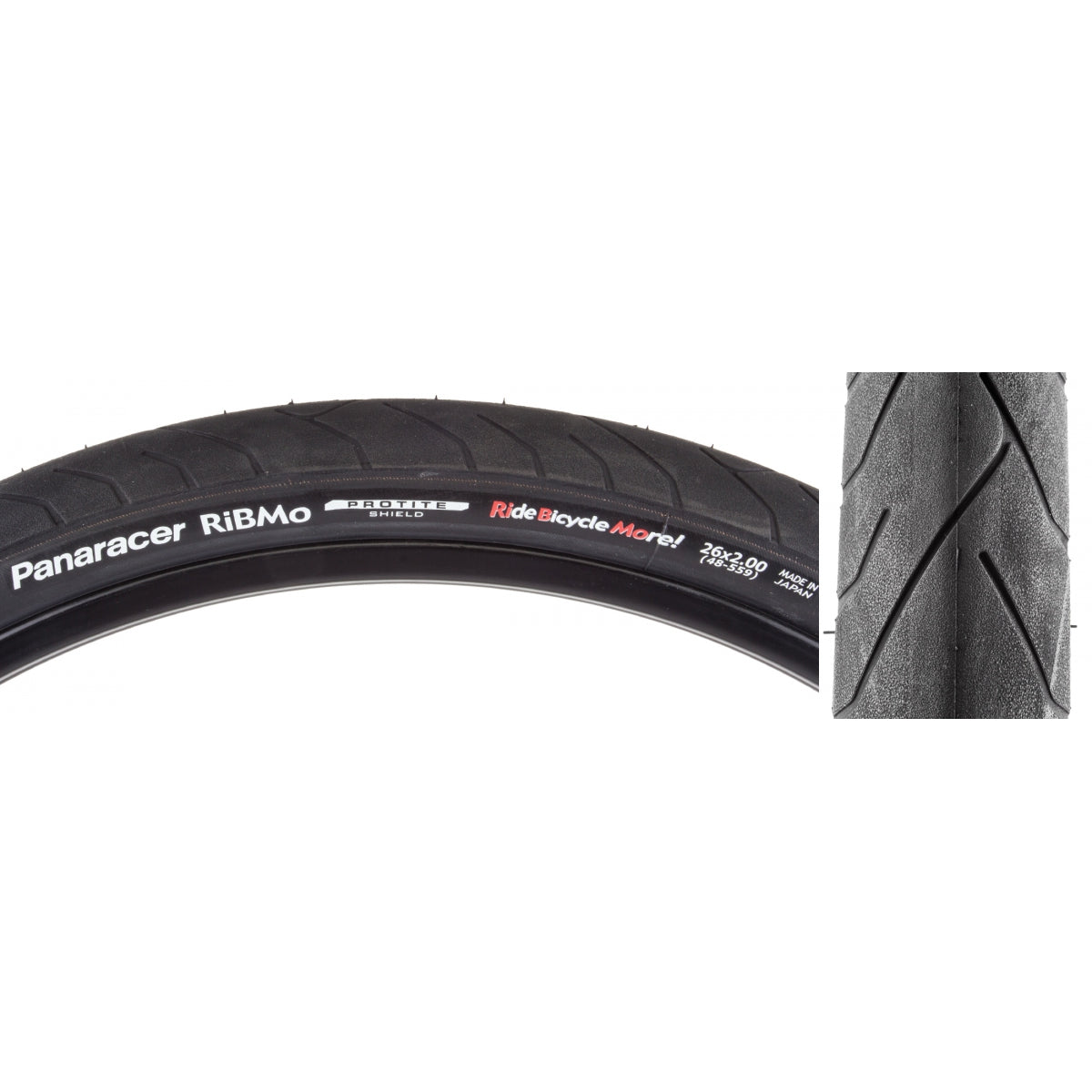 PANARACER TIRE PAN RiBMO PROTITE 26x2.0 WIRE BK/BK - PANARACER