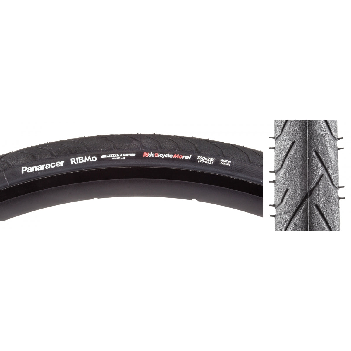 PANARACER TIRE PAN RiBMO PROTITE 700x25 WIRE BK/BK - PANARACER