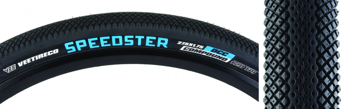 VEE TIRE & RUBBER TIRE VEE SPEEDSTER 27.5x1.75 BK/BK FOLD/72/DCC/TLR/B-PROOF - VEE TIRE & RUBBER