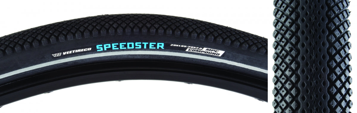 VEE TIRE & RUBBER TIRE VEE SPEEDSTER 29x1.95 BK/BK WIRE/72/DCC/B-PROOF - VEE TIRE & RUBBER