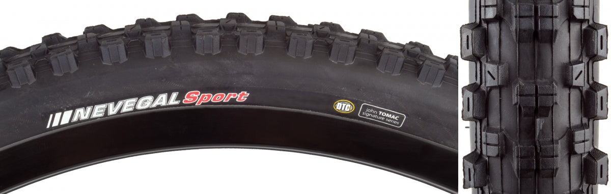 KENDA TIRE KEN NEVEGAL SPORT 26x2.1 BK/BK DTC/60 WIRE 65psi - KENDA