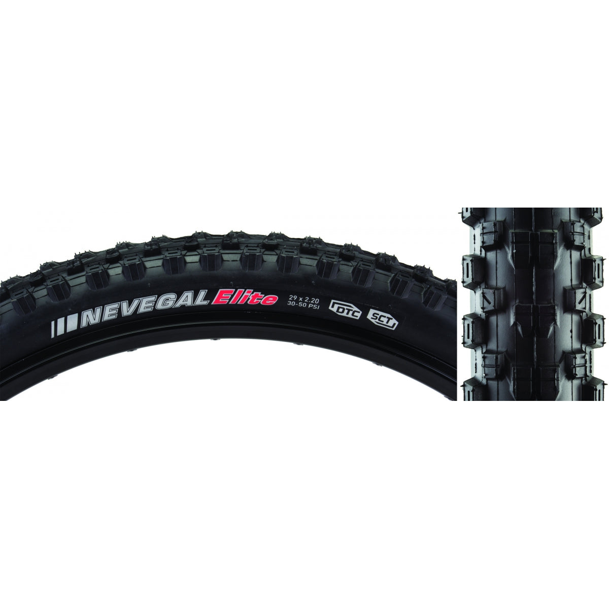 KENDA TIRE KEN NEVEGAL ELITE 29x2.2 BK/BK DTC/ KSCT/TLR/60 FOLD 50psi - KENDA