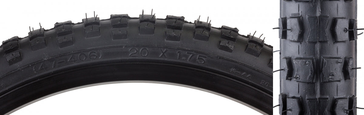 SUNLITE TIRE SUNLT 20x1.75 BK/BK MX K44 WIRE - SUNLITE
