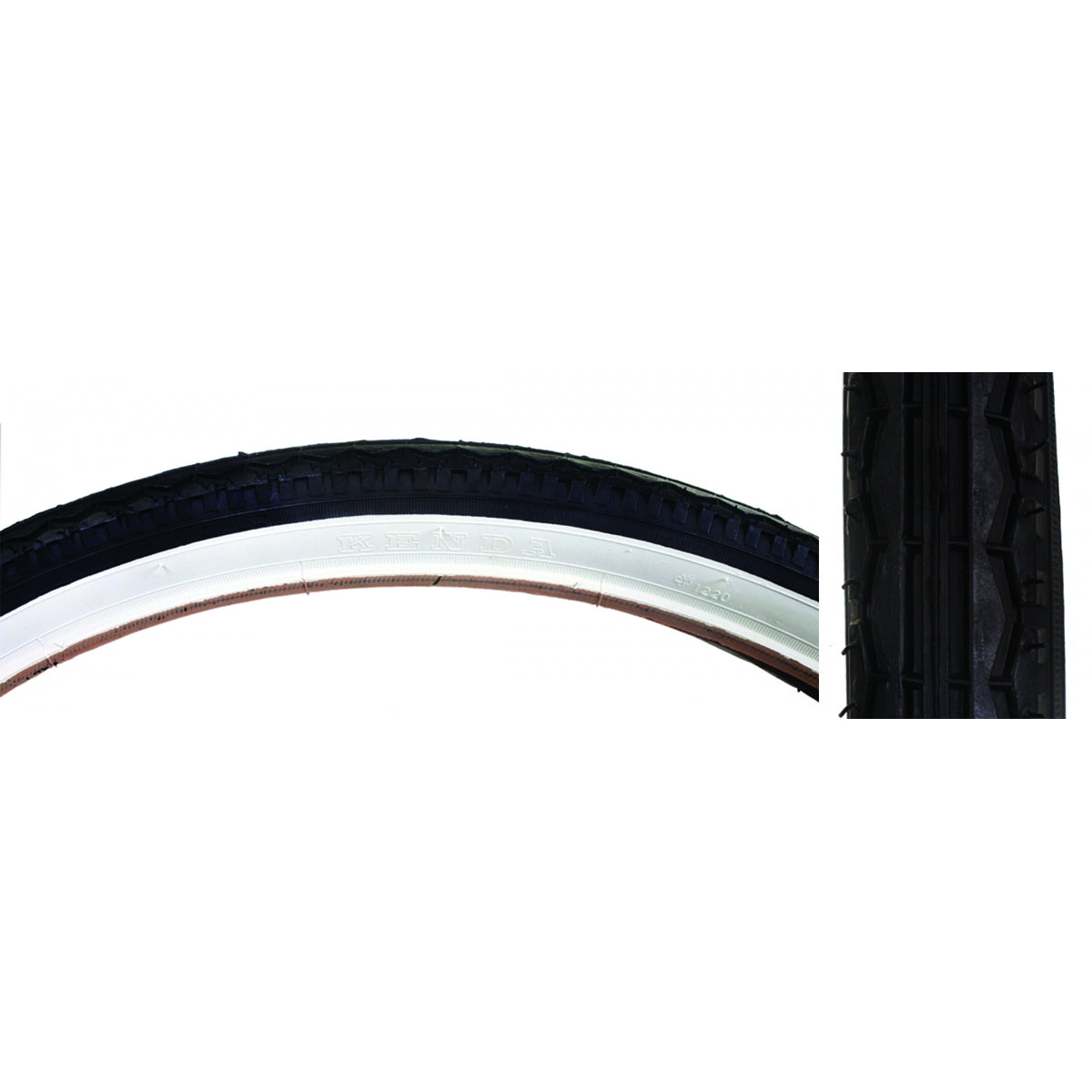 SUNLITE TIRE SUNLT 26x1.75 BK/WH STREET K123 WIRE - SUNLITE