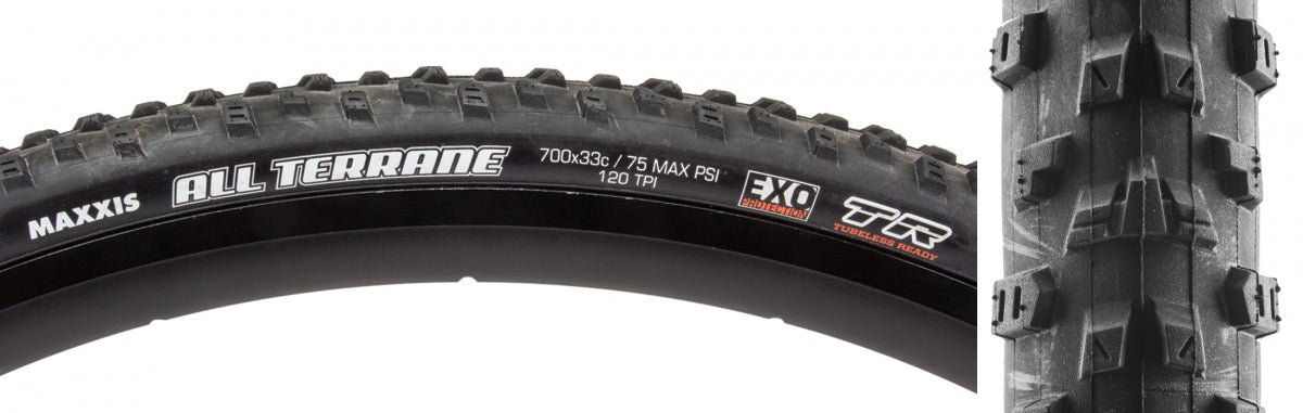 MAXXIS TIRE MAX ALL TERearANE 700x33 BK FOLD/120 DC/EXR/TR - MAXXIS