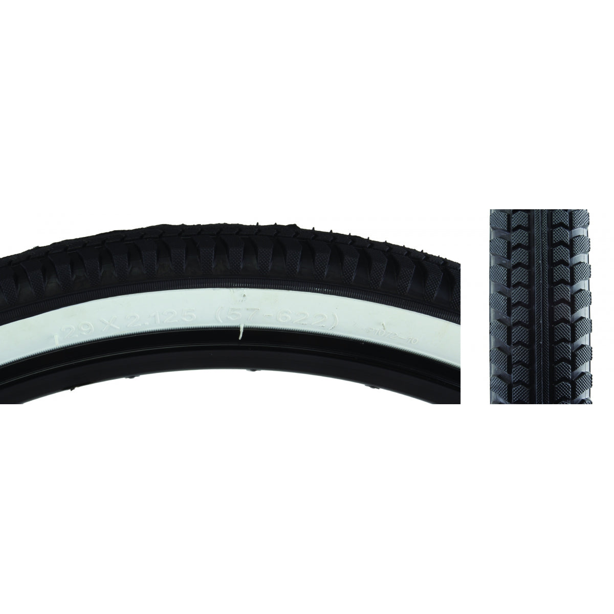 SUNLITE TIRE SUNLT 29x2.125 BK/WHT CRUISER A1072 WIRE - SUNLITE