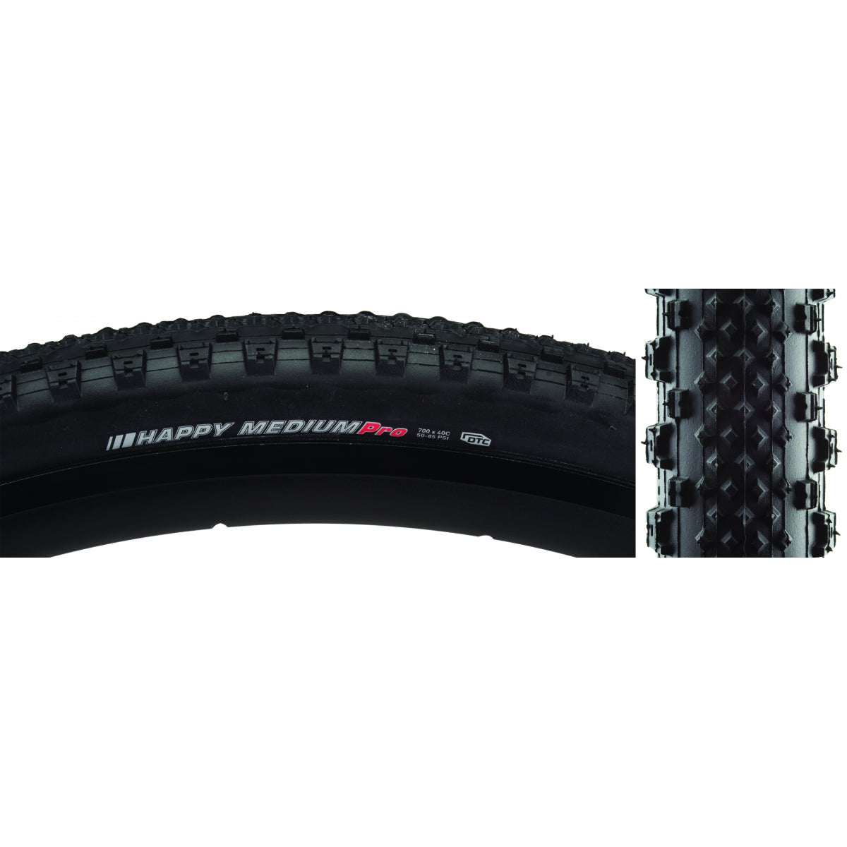 KENDA TIRE KEN HAPPY MEDIUM PRO 700x40 BK/BK/REF-HP DTC/120 FOLD 85psi - KENDA