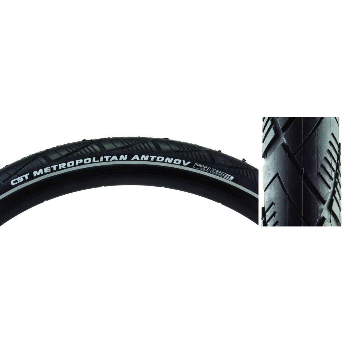CST PREMIUM TIRE CSTP METROPOLITAN ANTONOV 700x40 BK/BK WIRE SC/APL/REF - CST PREMIUM