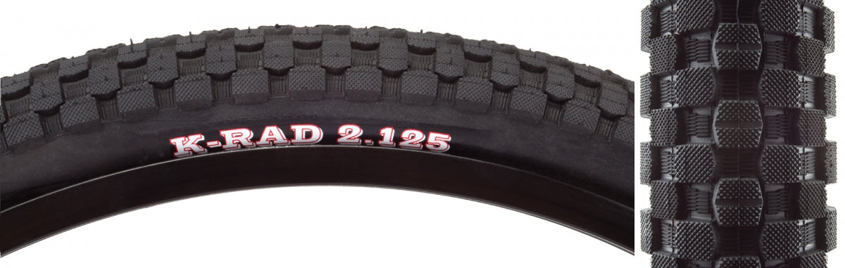 KENDA TIRE KEN K-RAD SPORT 20x2.125 BK/BK SRC/60 WIRE 65psi - KENDA