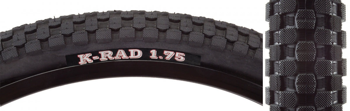 KENDA TIRE KEN K-RAD SPORT 20x1.75 BK/BK SRC/60 WIRE 65psi - KENDA