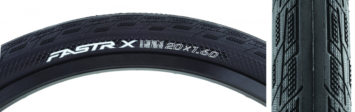 TIOGA TIRE TIOGA FASTR X Black LBL 20x1.6 FOLD BK - TIOGA