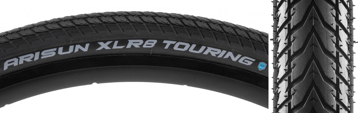 ARISUN TIRE ARISUN XLR8 TOURING 700x35 BK/BK WIRE/60 KD - ARISUN